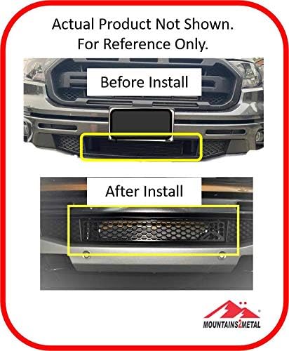 Rejilla de parachoques negra con recubrimiento en polvo “Honeycomb” para Ford Ranger M2M 2019+ #200-10-1