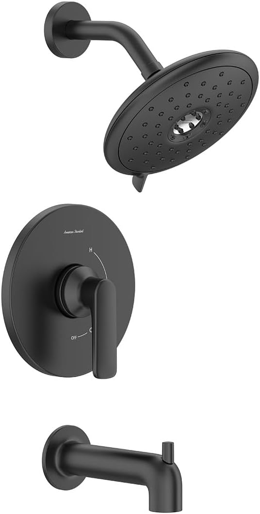 American Standard TU061508.243 – Kit de molduras para bañera y ducha, 1.8 GPM, negro mate