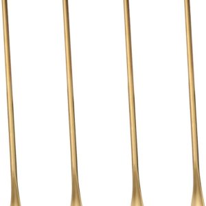 Cuchara de hielo, coctelera, cuchara, agitador, barra, agitador, palillos de metal, batidor de espresso, cuchara de café helado, cucharas de mango, Cuchara de hielo, coctelera, cuchara, agitador, barra, agitador, palillos de metal, batidor de espresso, cuchara de café helado, cucharas de mango,