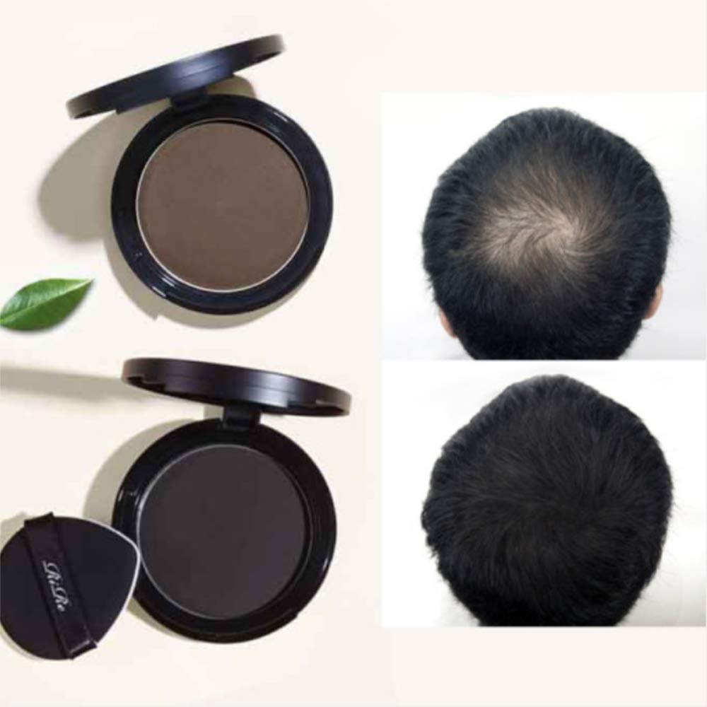 RiRe Quick Hair Cojín de retoque instantáneo 14 g  0.49 oz. Cubierta de cabello gris, tamaño portátil (marrón natural)