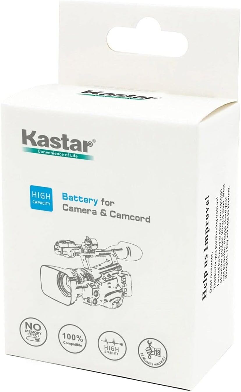 Kastar Paquete de 4 baterías y cargador cuádruple compatible con Canon BP-820 BP820, BP-828 BP828, cargador CG-800 CG800, Canon XA60, Canon XA65,