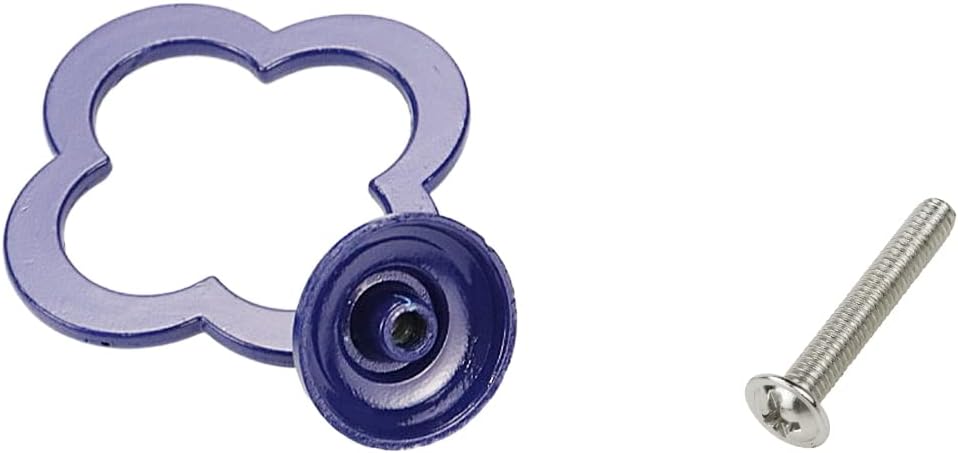 6 tiradores de armario con anillo de caída, pomos decorativos para armario, puerta, armario, aparador, color azul