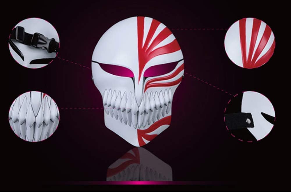 Máscara de resina Kurosaki para Halloween, disfraz de anime, Muerte Ichigo, para cosplay, decoración de regalo