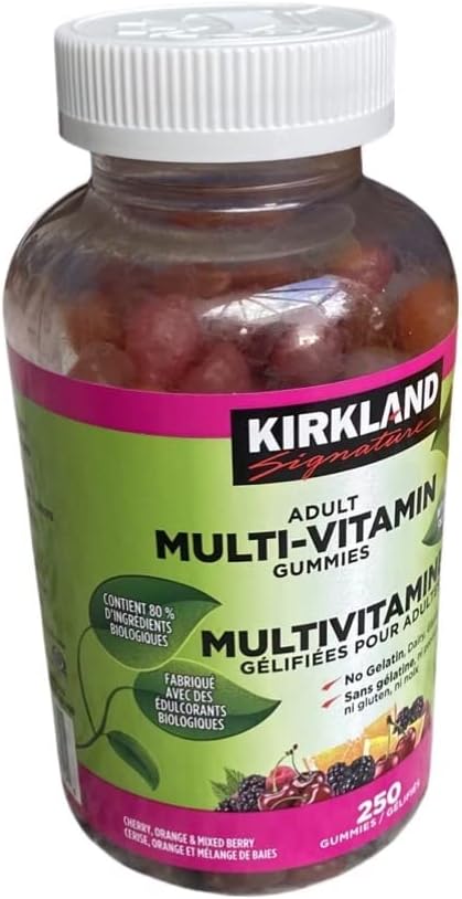 Kirkland Signature Gomitas multivitamínicas para adultos, 250 gomitas