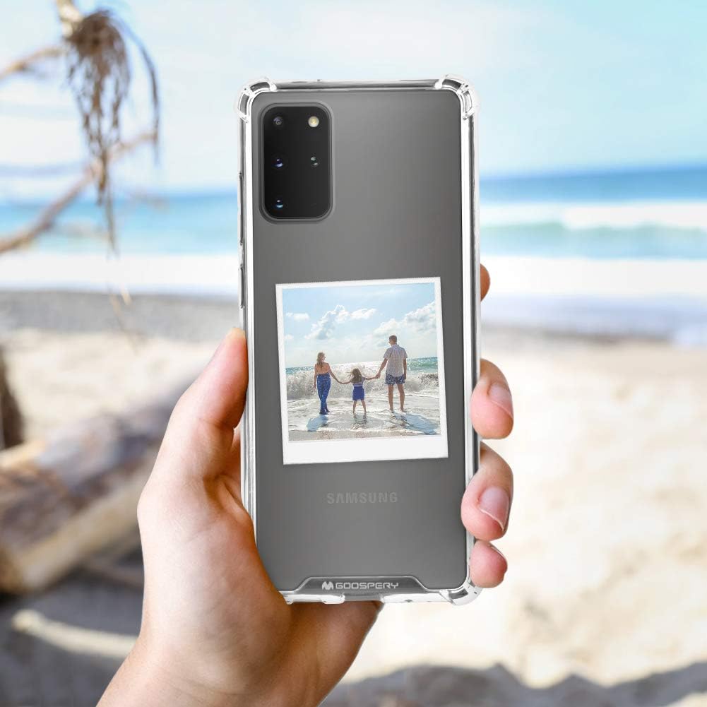 GOOSPERY Funda para Galaxy S20 Plus, funda protectora transparente con esquinas reforzadas, funda híbrida delgada a prueba de golpes para Samsung