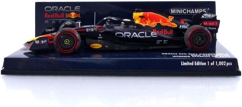 Minichamps 143rd Oracle Red Bull Racing F1#1 Max Verstappen Spanish GP Win 2022