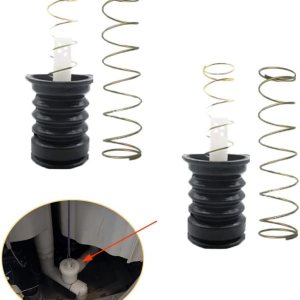 2 juegos de sello de trampa de drenaje, interruptor de varilla de tracción de resorte, válvula de tapón de goma de repuesto, universal para lavadora 2 juegos de sello de trampa de drenaje, interruptor de varilla de tracción de resorte, válvula de tapón de goma de repuesto, universal para lavadora