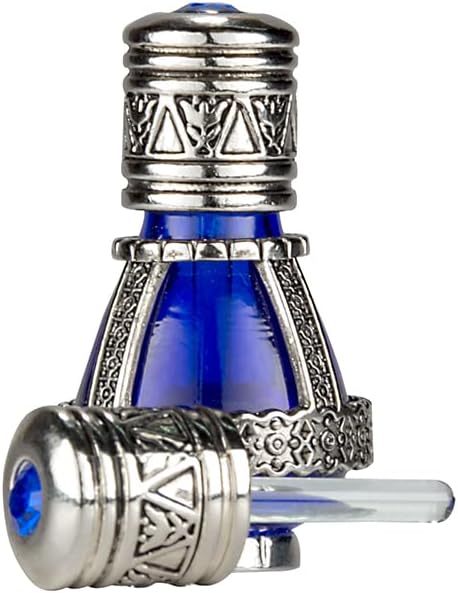 Aceite de unción Spikenard en vial de vidrio de cobalto azul reutilizable 0.24fl.oz0.2 fl oz