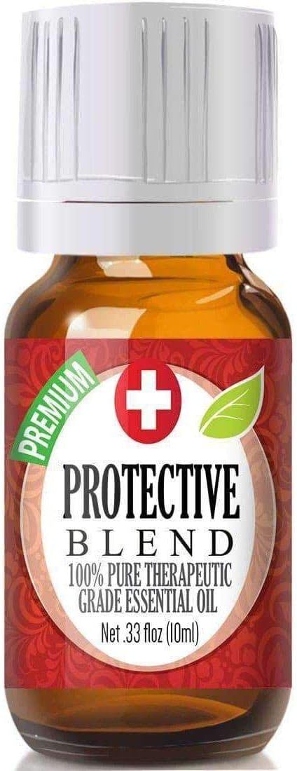 Healing Solutions Mezcla protectora aceite esencial 100% puro, grado terapéutico, 0.3 fl oz