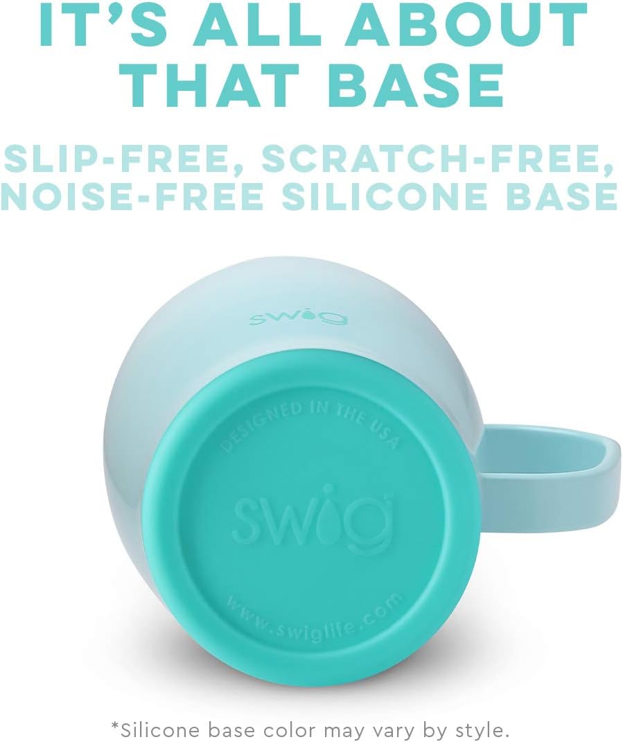 Swig – Taza de viaje de 18 onzas, vaso aislado con asa y tapa, apto para vasos, apto para lavavajillas, taza de café aislada de acero inoxidable con