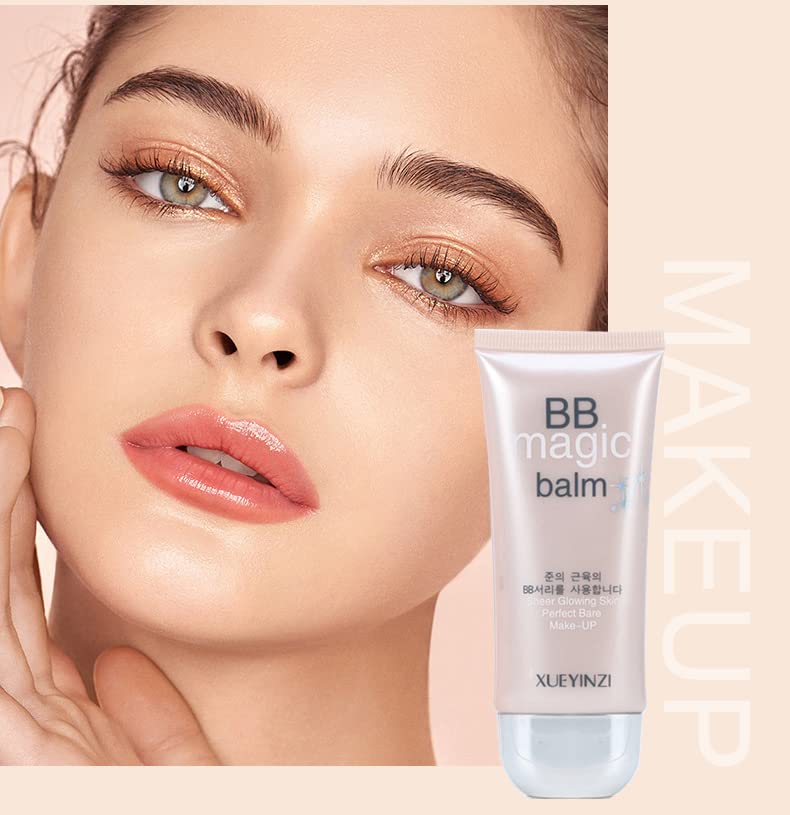 Crema BB hidratante, corrector hidratante, base de maquillaje desnuda duradera, base líquida, crema hidratante BB Cream unifica el tono de piel para