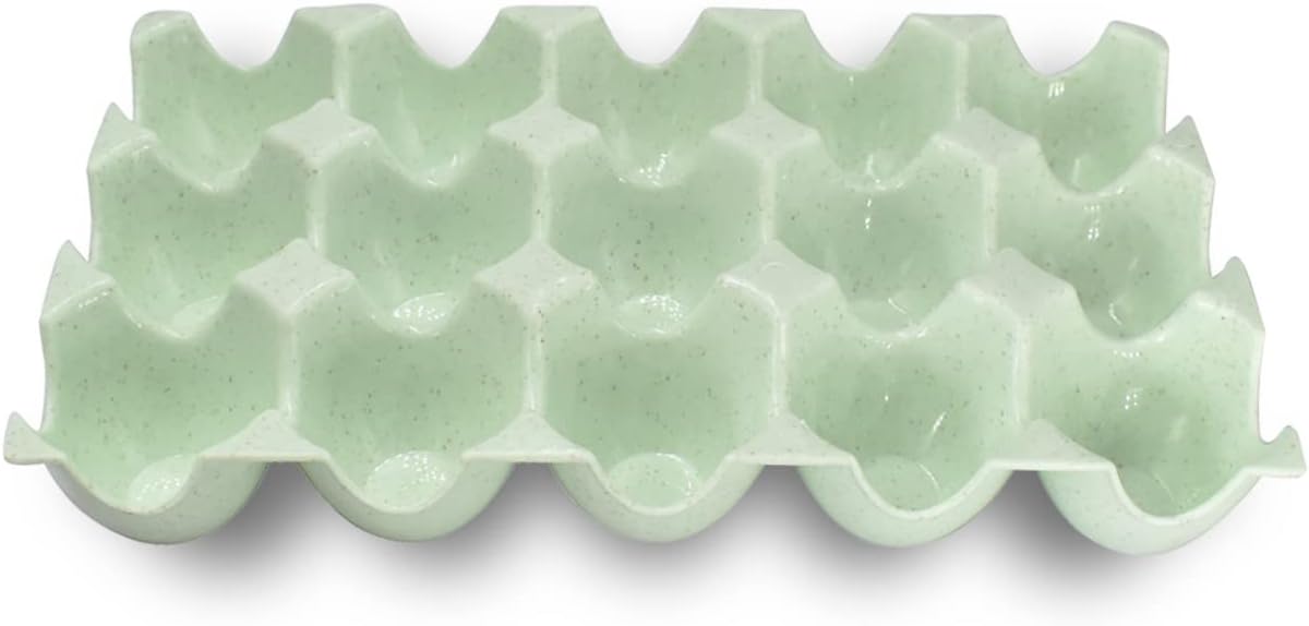 Soporte para bandeja de huevos para refrigerador, cesta de plástico para 15 huevos para nevera, caja organizadora de almacenamiento de cocina, plato
