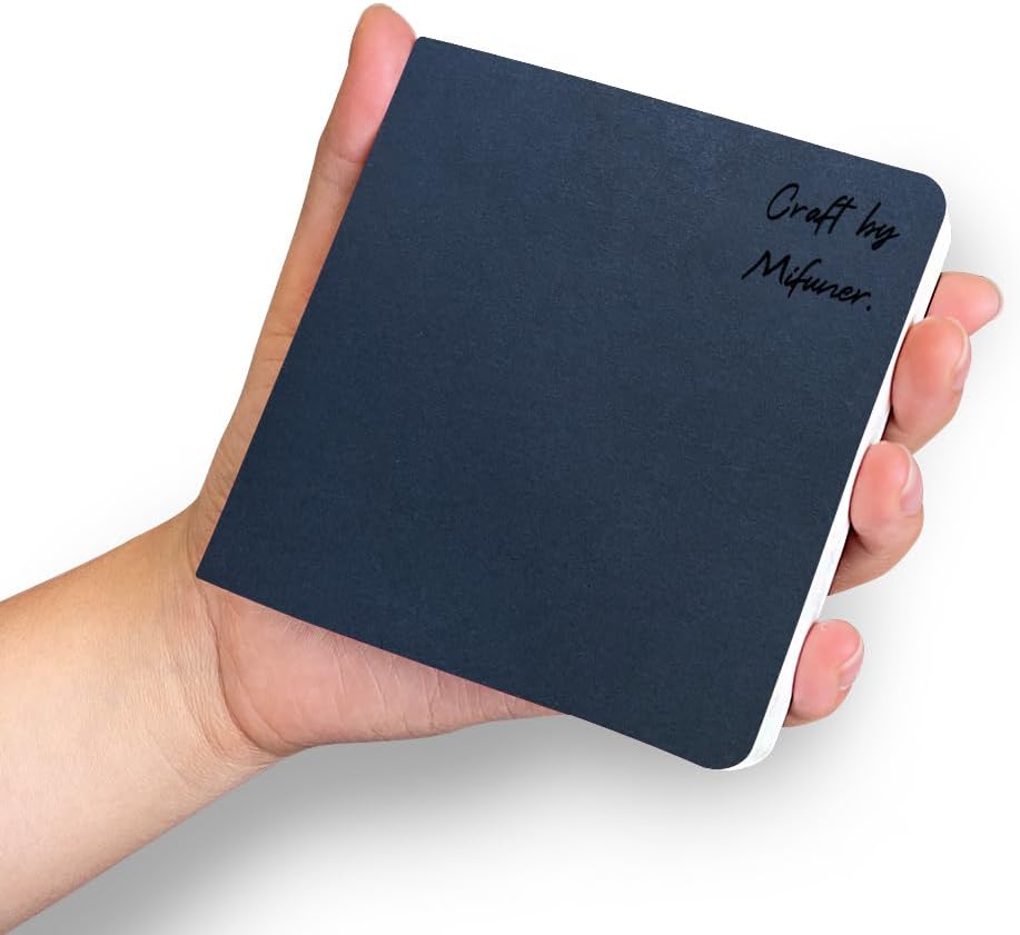 3 mini cuaderno de bocetos de acuarela de 3.9 x 3.9 pulgadas, 300 GSM, cuaderno de pintura cuadrado portátil, 60 pgs (30 hojas delanteras y traseras