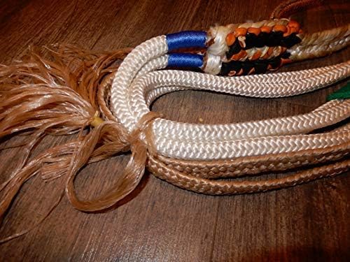 Alligator Bull Rope White Nylon 9×7 RH 34″ x 34″ Soft Bull Riding – Cuerdas de toro EPT 16′