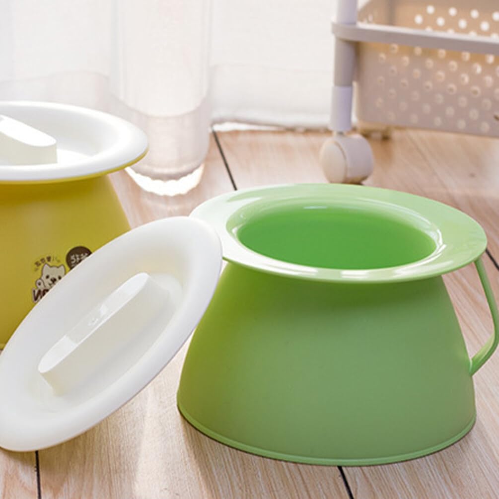 Olla portátil con cámara de inodoro, botella de orina, ollas de orina, cubo de orina, orinal de cabecera con tapas para oficina en casa, mujeres
