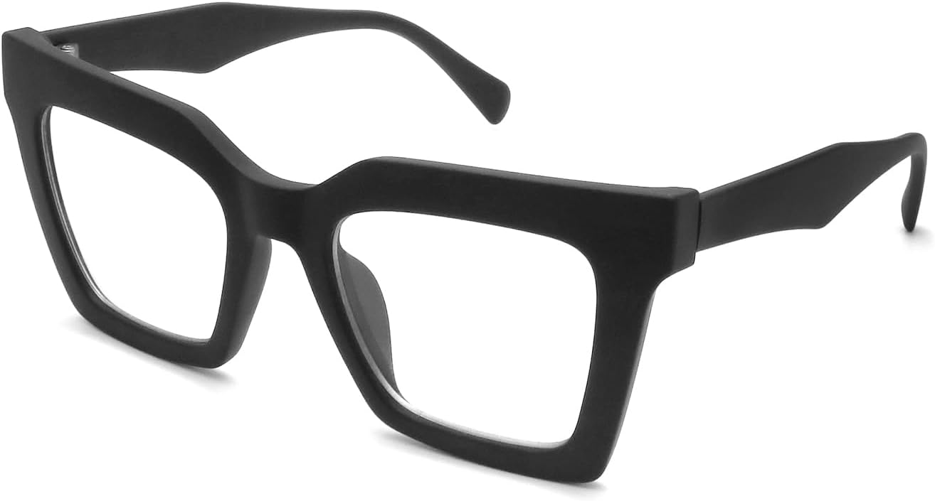Elegantes anteojos de lectura cuadrados de gran tamaño para mujer, bloqueo de luz azul, a la moda, lindos lectores de computadora, estilo Oprah
