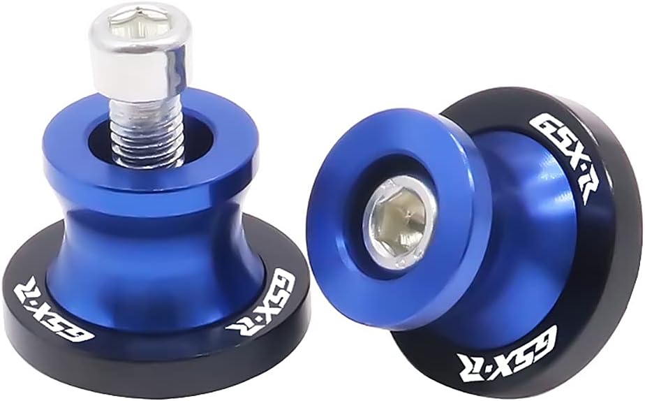 Motocicleta Swing Arm Sliders Carretes 2 unids 8MM CNC Swing Arm Stand Tornillo para Suzuki GSXR 125 250 300 600 750 1000 Azul