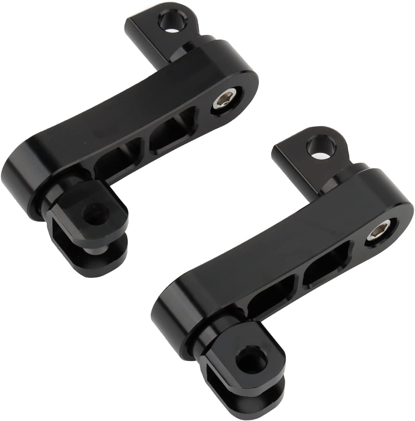 Estriberas ajustables para pasajeros, soportes de extensión de 2 14 pulgadas de montaje macho para Harley Sportster Dyna Softail Touring Road King
