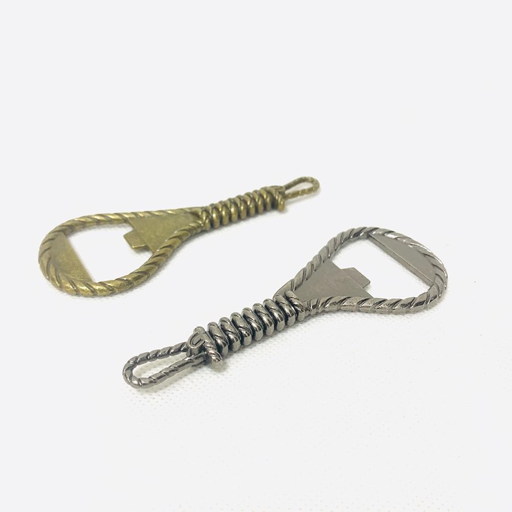 Paquete de 2 abridores de botellas, abridor de cerveza de metal creativo adecuado para el hogar, cocina, restaurante y bar (negro)