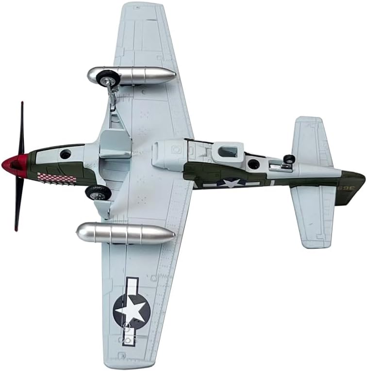 172 Escala US P51 P-51 Mustang Fighter Avión Metal Militar Avión Juguete Modelo Modelo Colección Regalo
