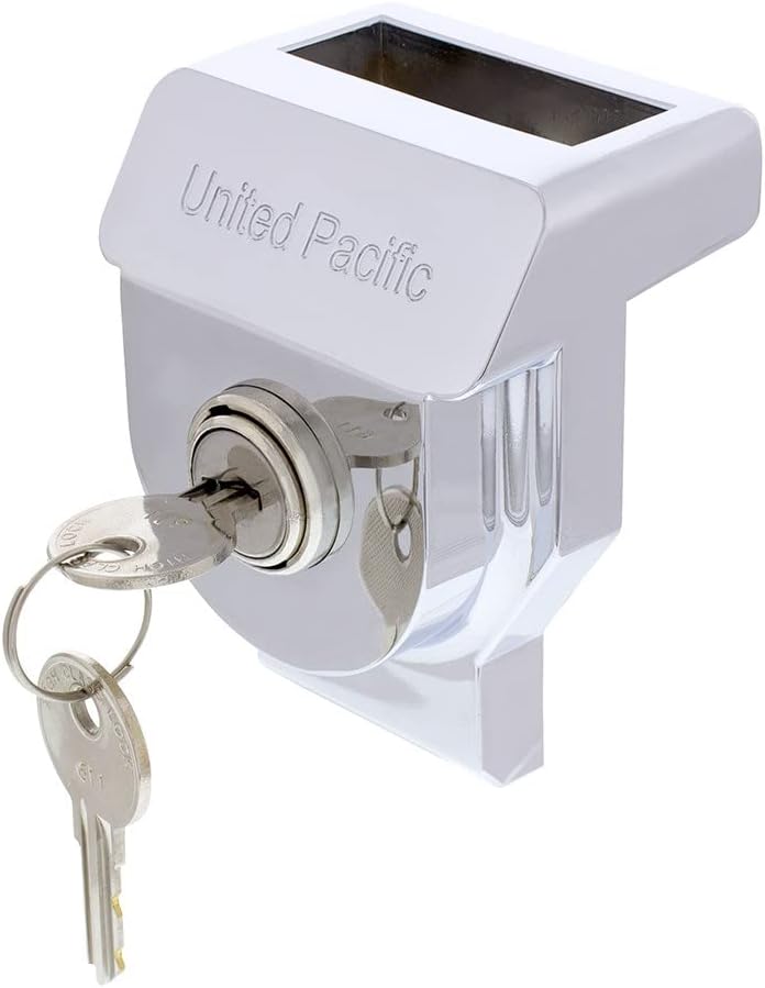 United Pacific 90618 Cerradura de mano Glad de aluminio resistente, con llave similar (KA), cilindro de bloqueo duradero, dispositivo de bloqueo de