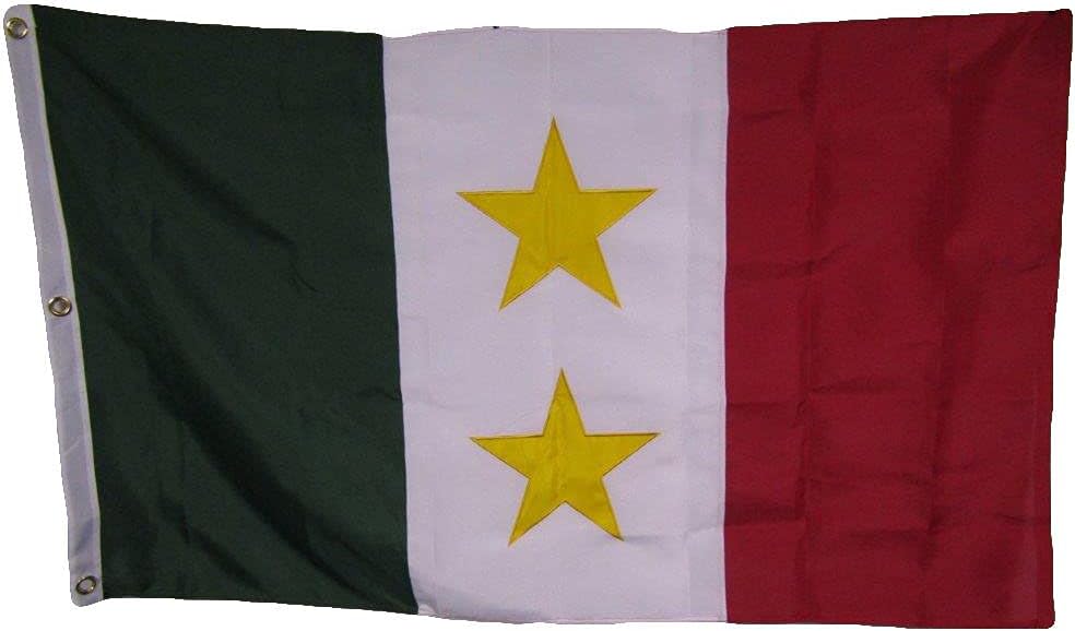 Bandera de nailon bordada de 3 x 5 pulgadas, con ojales de nailon 600D, 2 capas, 3 x 5 pies