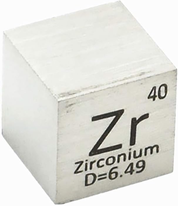 Juego de cubos de elementos de 0.394 in, cubos de densidad de hasta 99,99 % de pureza, colección periódica de cobalto, itrio, tungsteno, niobio,