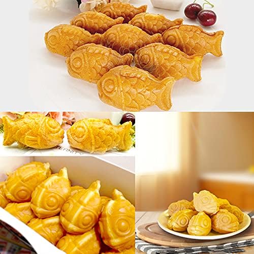 Generic Uso Comercial Antiadherente 110v 220v Eléctrico 10pcs Mini Pequeño Goldfish Waffle Baker Taiyaki Maker Machine
