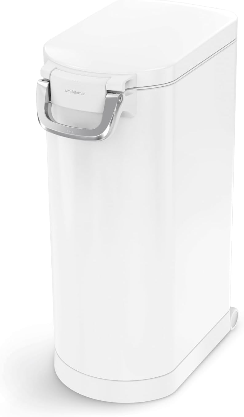 simplehuman Contenedor de almacenamiento de alimentos para mascotas, tamaño XL, de 35 litros, 40 libras  39.9 lbs, para alimentos para perros, gatos