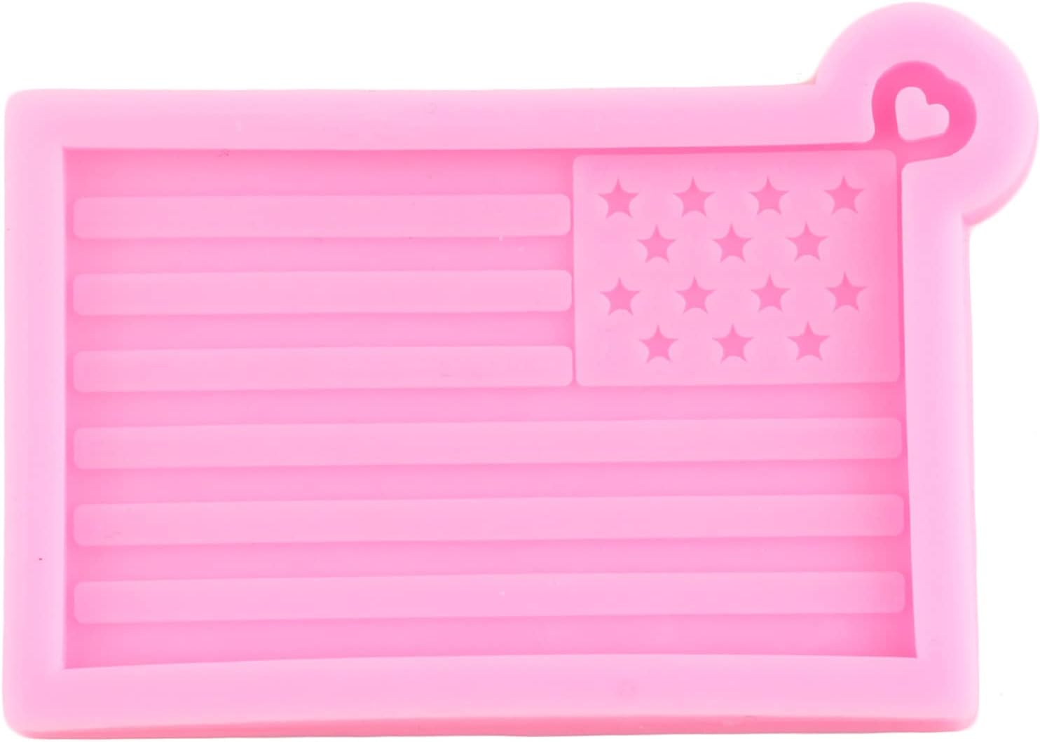 Moldes de resina para llavero de pistola de soldado caído, placa de perro con bandera estadounidense, molde de fundición de resina con corazón de