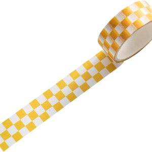 1 rollo Washi Tape DIY Diarios Planificadores Washi Tape Útil Amarillo 1 rollo Washi Tape DIY Diarios Planificadores Washi Tape Útil Amarillo