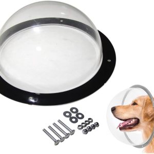 Cúpula de acrílico transparente, ventana para valla de perro con agujeros de aire, vista transparente de cúpula para mascotas, ventana de burbujas Cúpula de acrílico transparente, ventana para valla de perro con agujeros de aire, vista transparente de cúpula para mascotas, ventana de burbujas