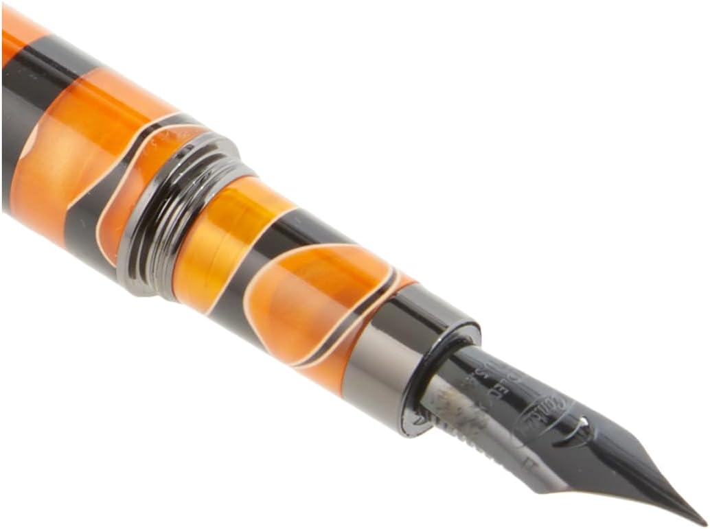 Conklin Estilograma Mosaico Pluma estilográfica NaranjaNegro- EF