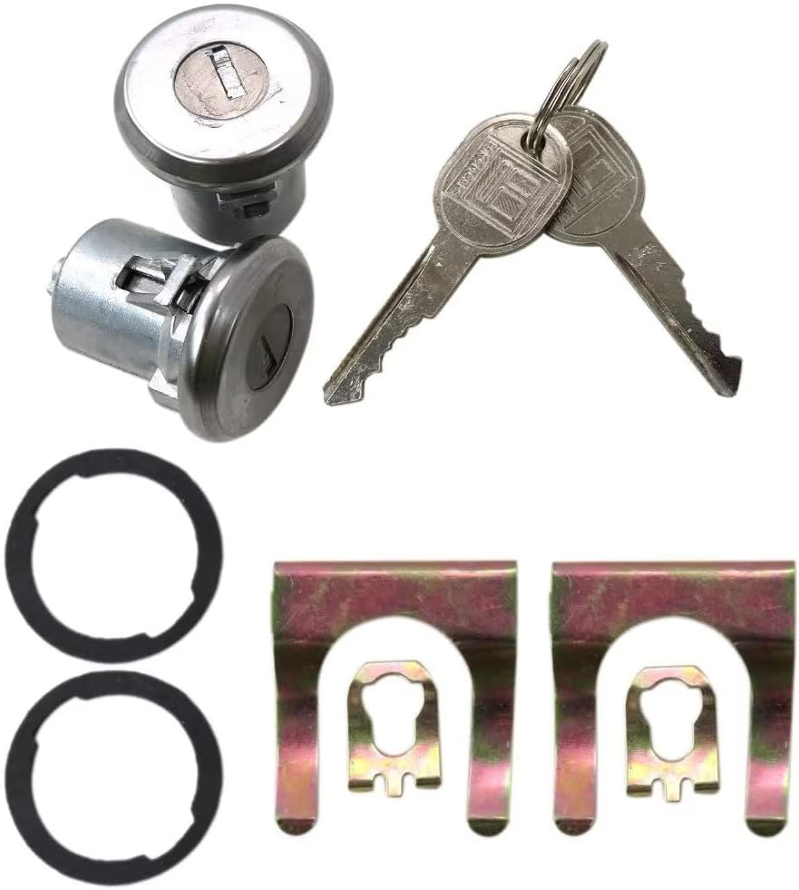 2Pcs 5070006  DLK2  DLK3 Door Lock Cylinder Set Replacement for Monza 1975-1980