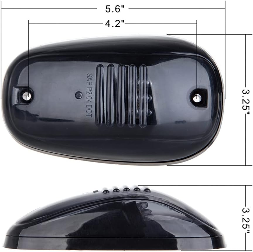 ECCPP Paquete de 5 marcadores de cabina ahumados para techo y 5 luces LED T10 púrpura rosa para Dodge 2003-2018 para Dodge para Ram 2500 3500