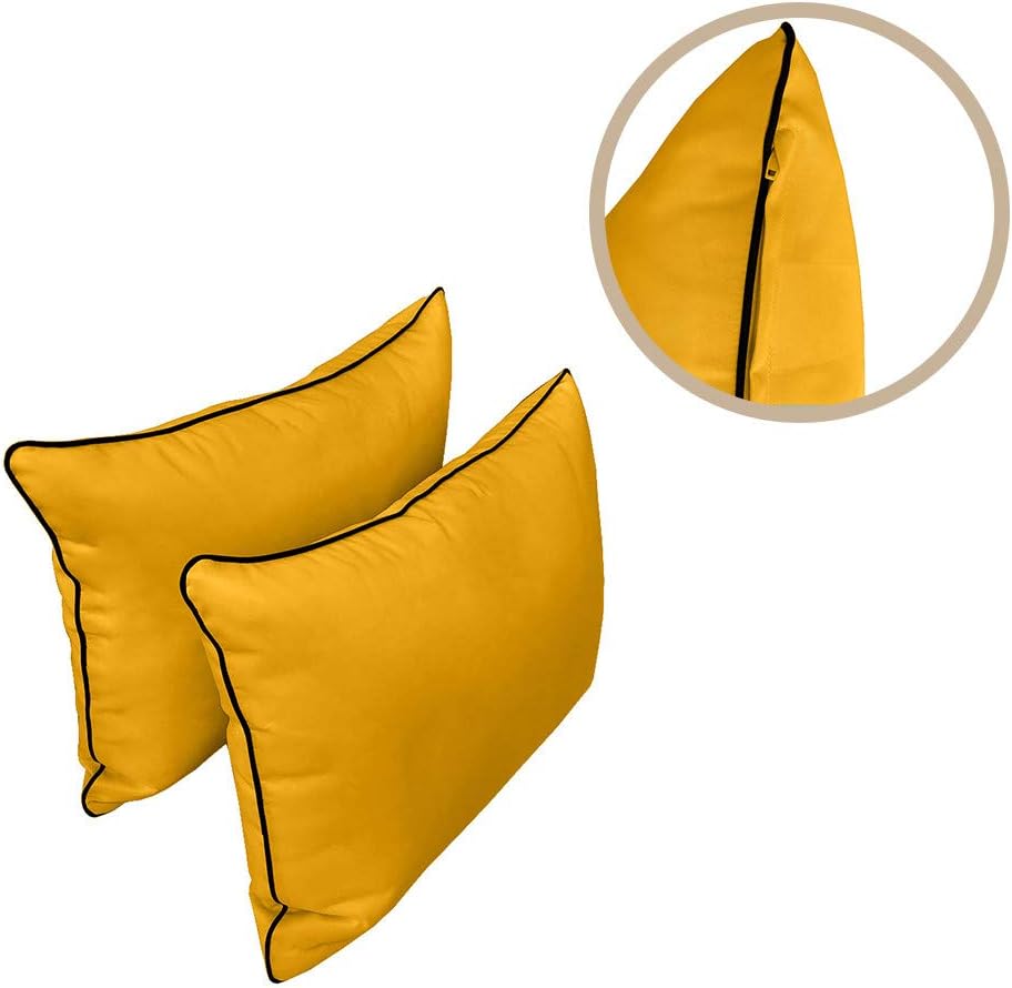 Style4 AD108 – Juego de 5 fundas de almohada para colchón de exterior con tubo de contraste