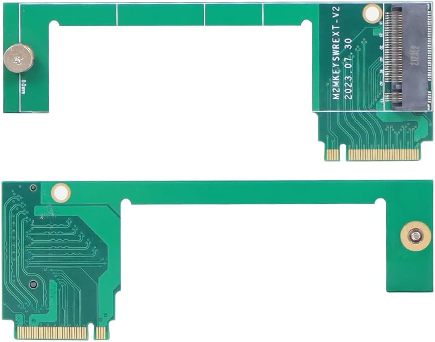 JMT Placa modificada M.2 de 2230 a 89.764 in NVME MKey Modificación PCB Placa de circuito compatible con la consola de juegos portátil ROG Ally