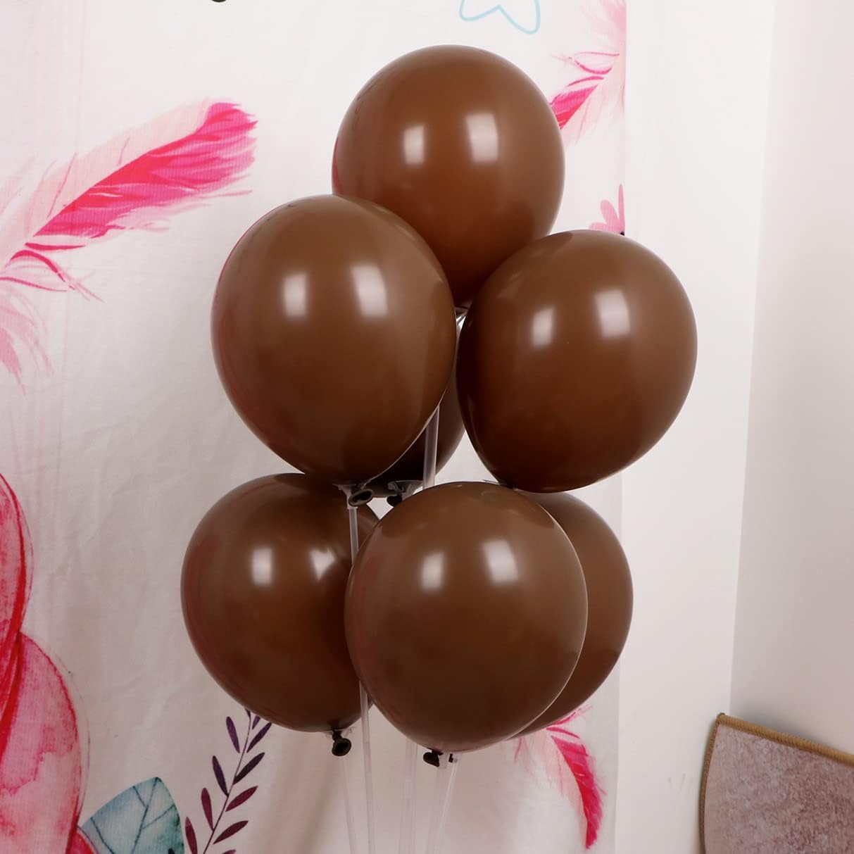 KALOR Globos de látex marrón, paquete de 100 globos de helio de 10 pulgadas a granel para fiestas de cumpleaños, bodas, despedidas de soltera,