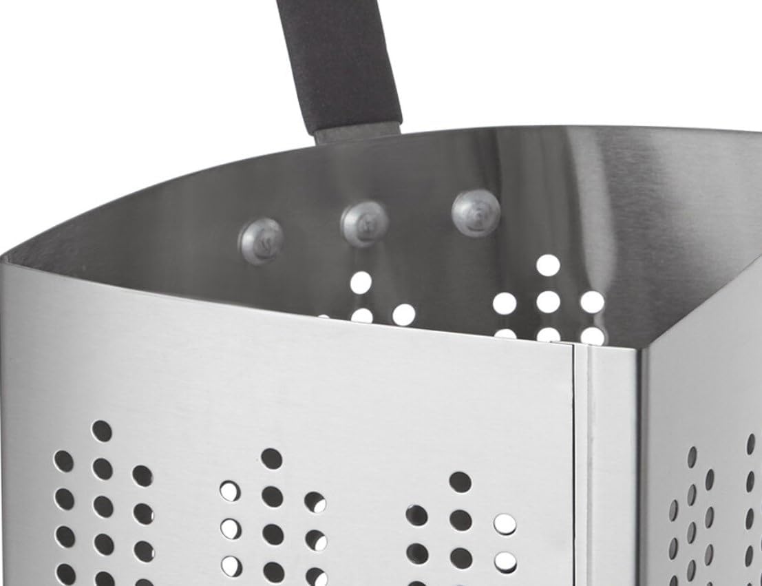 Soro Essentials Inserto de cocina de pasta de acero inoxidable de 3 cuartos – Colador de pasta para colador de olla para caldo, colador de fideos,