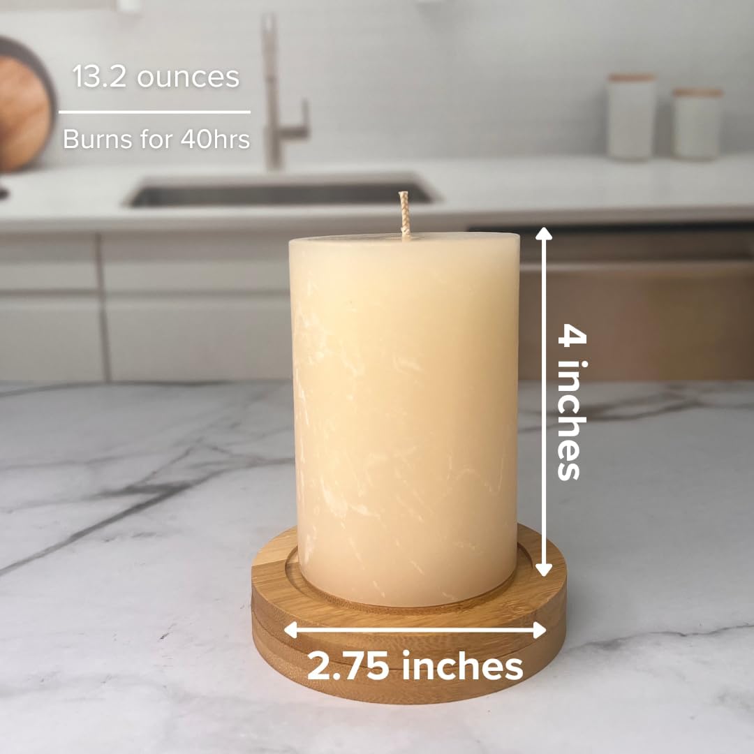 Simply Soson Velas perfumadas de 3 x 4 pulgadas, azúcar de vainilla cálida, fragancia acogedora y relajante, juego de 3 velas para decoración del