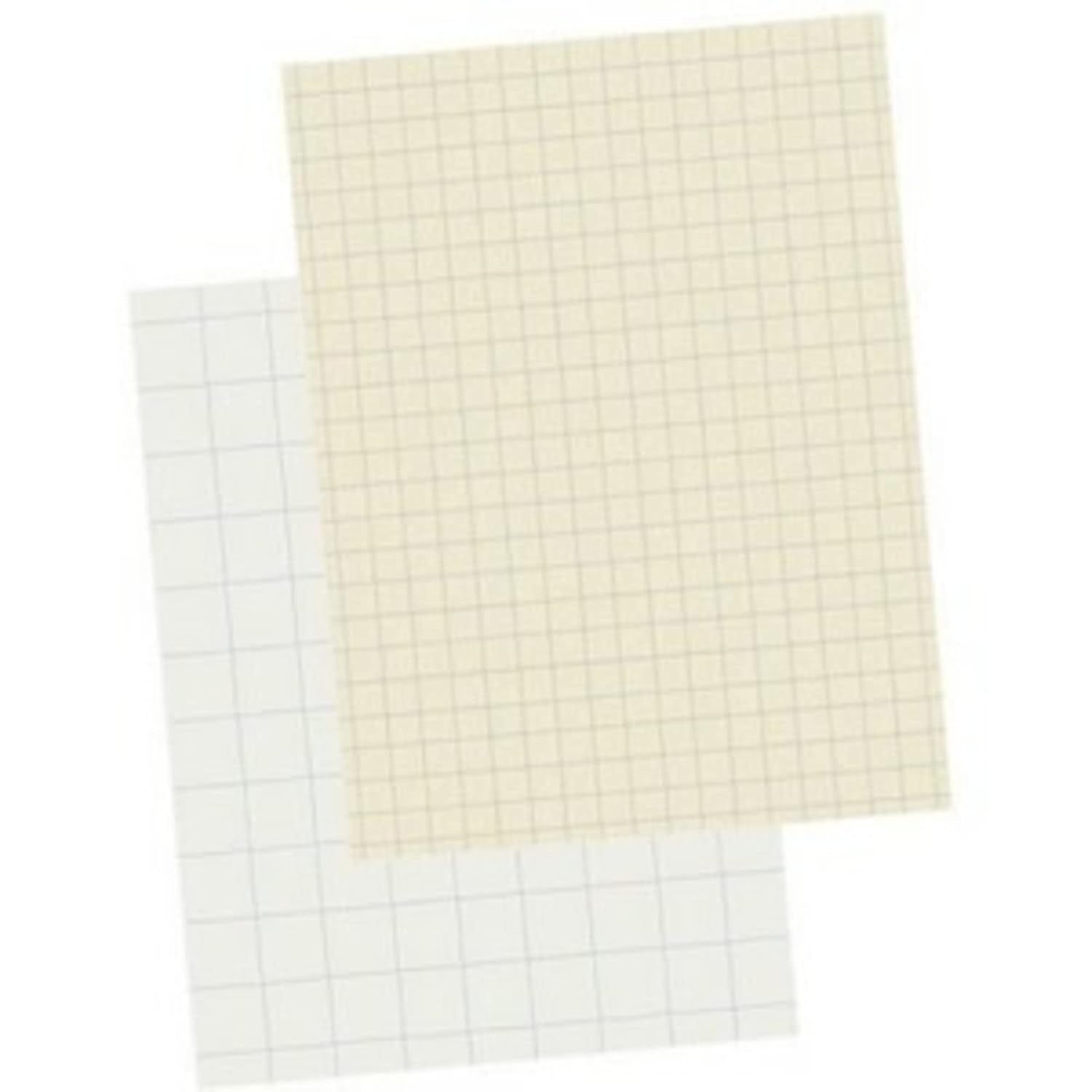 Pacon Papel de dibujo pesado con rayas cuadrilares, cuadrados de 14″, blanco, paquete de 500 hojas