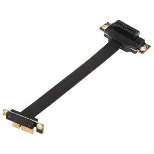 SinLoon Cable de extensión PCIE 3.0, cable de extensión 36PIN 1X, 90 grados PCI Express 1X extender tarjeta, para 1U, 2U chasis 20CM SinLoon Cable de extensión PCIE 3.0, cable de extensión 36PIN 1X, 90 grados PCI Express 1X extender tarjeta, para 1U, 2U chasis 20CM