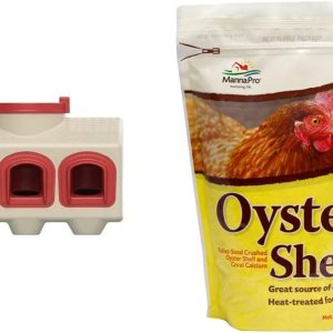 OverEZ – Comedero para pollos Capacidad para 50 libras de alimento gallinero interior o exterior y cáscara de ostra triturada Manna Pro Pollos OverEZ – Comedero para pollos Capacidad para 50 libras de alimento gallinero interior o exterior y cáscara de ostra triturada Manna Pro Pollos