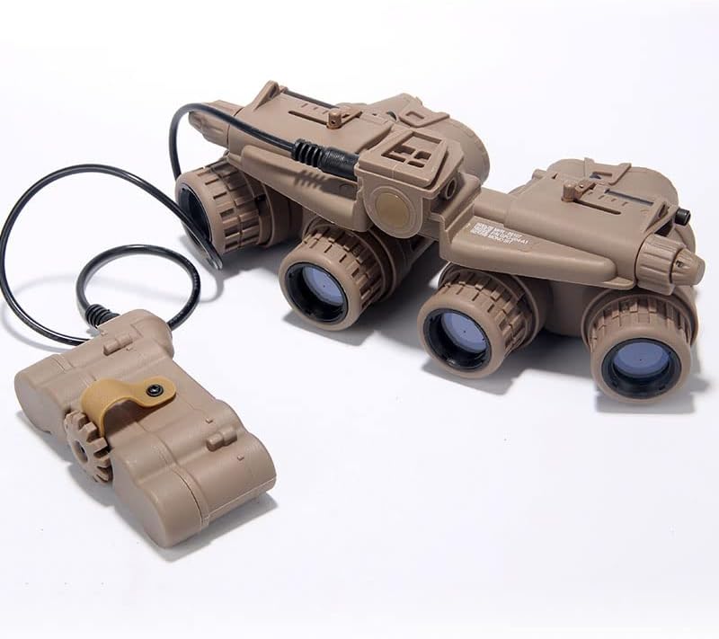 FMA Airsoft Paintball GPNVG18 Gafas de visión nocturna no funcionales, modelo táctico de caza Cosplay maniquí NVG L4G19 Casco Shroud Mount Plastic