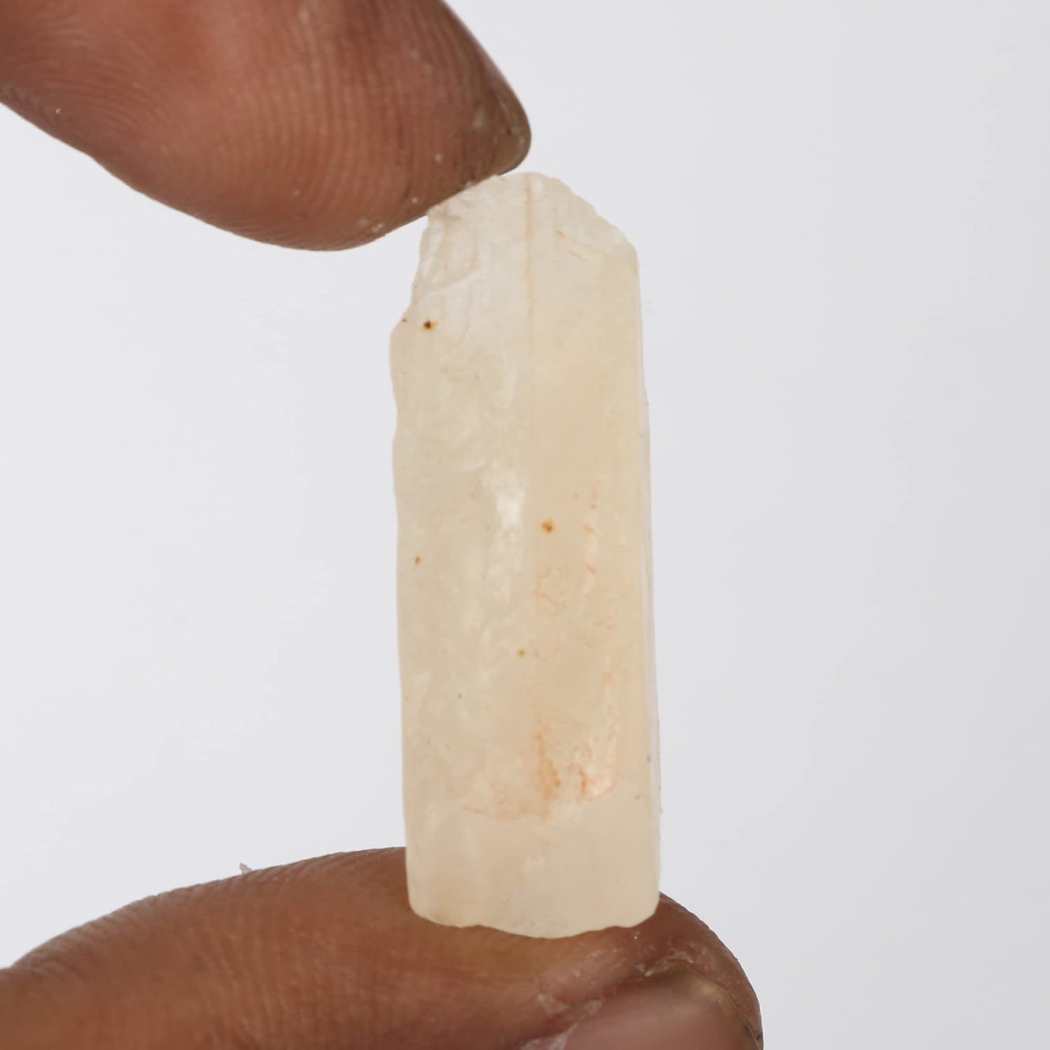 GEMHUB Piedra lunar cruda natural áspera de 31.95 quilates de piedra lunar de cristal curativo, M, Gema, piedra lunar de sri lanka