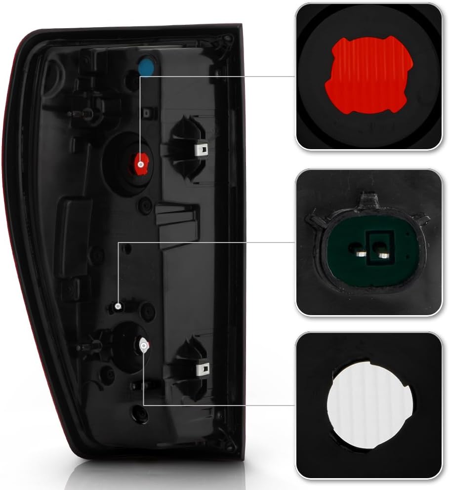KEEKPO – Para tipo incandescente de fábrica 2019 2020 2021 GMC Sierra 1500 luz trasera reemplazo de la lámpara de freno lado del pasajero