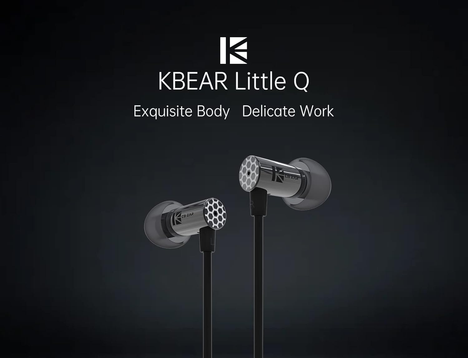 keephifi KBEAR – Auriculares intraurales Little Q, estéreo con cable con compuesto de 0.236 pulgadas, potente resolución de aislamiento de ruido