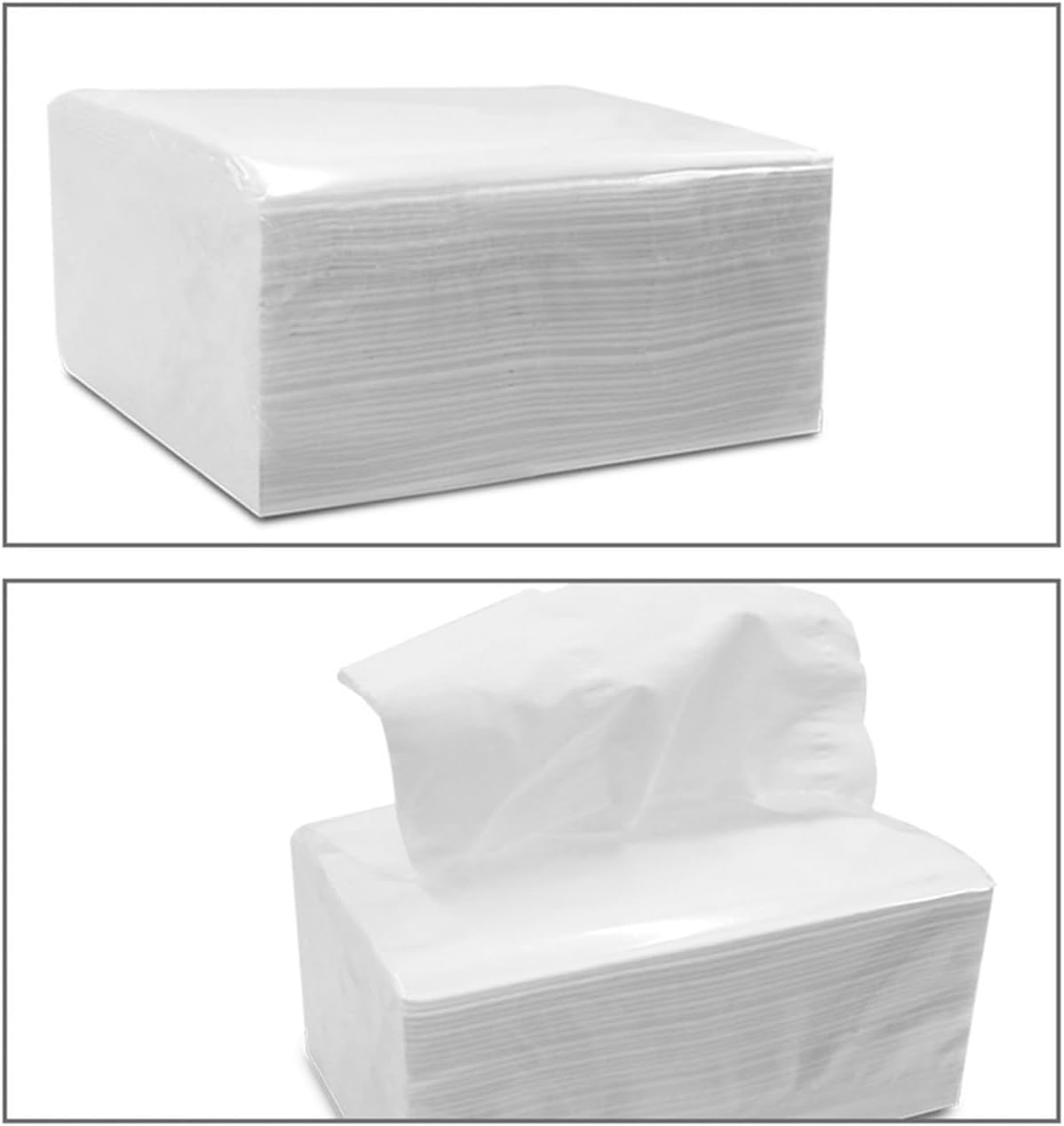 Toalla de papel de limpieza portátil para la cara, papel higiénico, papel higiénico, papel higiénico, servilleta de pulpa de madera (color  2 piezas)