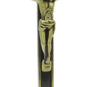 Crucifijo de pie con soporte desmontable, 4.5 pulgadas de metal católico de Jesucristo Cruz de Jesús estatua escultura para el hogar, oficina, Crucifijo de pie con soporte desmontable, 4.5 pulgadas de metal católico de Jesucristo Cruz de Jesús estatua escultura para el hogar, oficina,