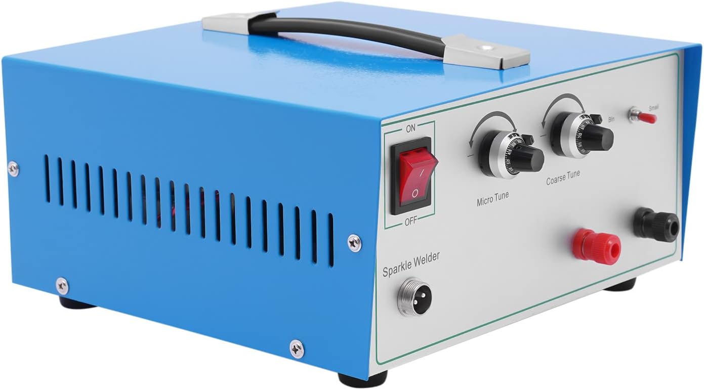 Soldador por puntos de joyería 80A, máquina de soldadura por puntos portátil de mano, equipo eléctrico de soldadura por puntos de 600 W, máquina de